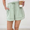 Modal Poly Casual Short - Pistachio Cream