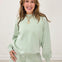 Modal Mock Neck Pull Over Top - Pistachio