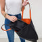 Reversible Never Full Everyday Tote Bag - Black/Orange
