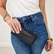Thin Woven Handmade Leather Wallet- Black