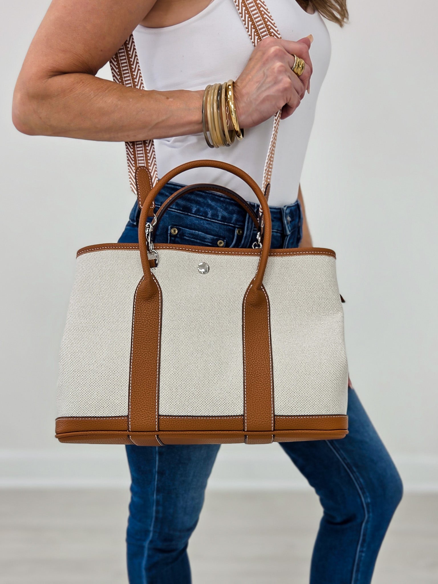 The Harbor Luxe Tote- Brown
