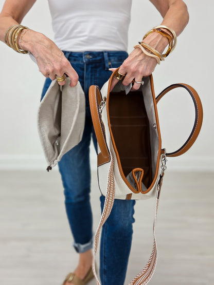 The Harbor Luxe Tote- Brown