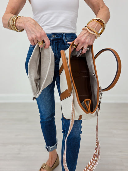 The Harbor Luxe Tote- Brown