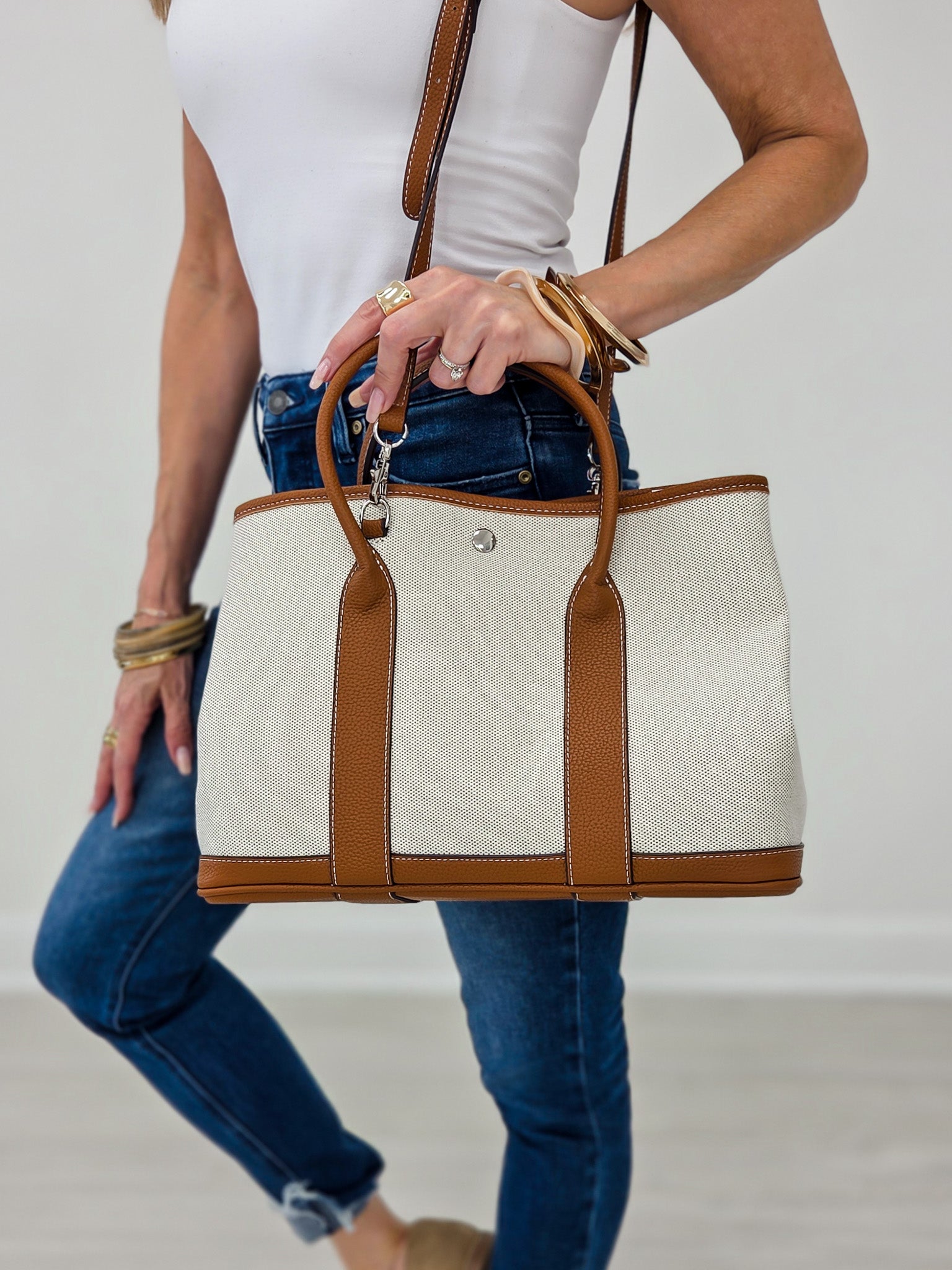 The Harbor Luxe Tote- Brown
