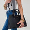 The Harbor Luxe Leather Tote-Black