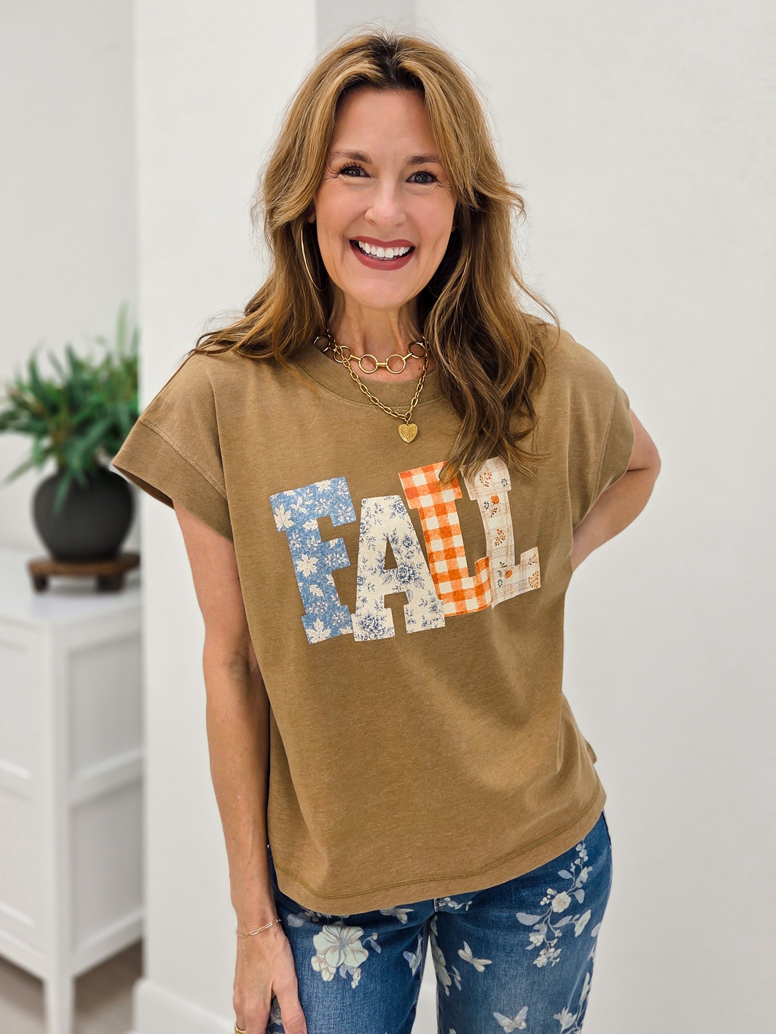 Patchwork Fall Graphic Tee