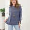 Washed Inverted Seam Short Sleeve Sweatshirt