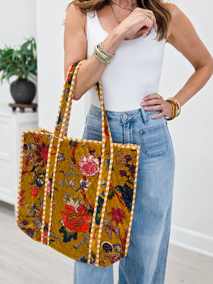Quilted Large Everyday Tote Bag - Group B