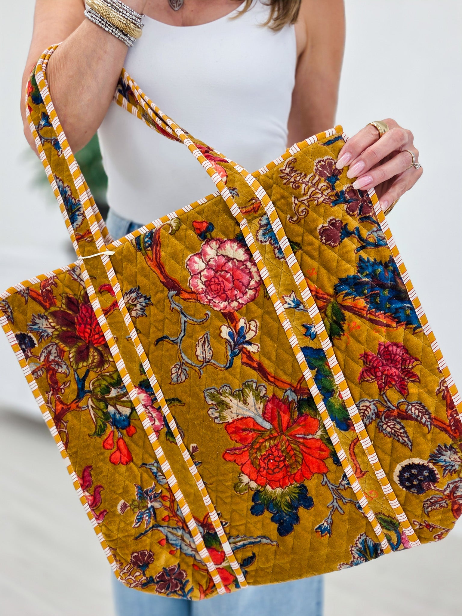 Quilted Large Everyday Tote Bag - Group B