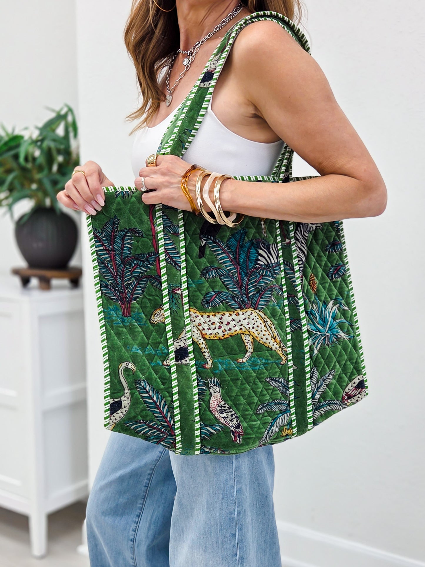 Quilted Large Everyday Tote Bag - Group B