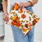 Diamond Stitched Detail Print Quilted Tassel Pouch