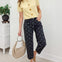 Polka Dot Printed Denim Ankle Jeans