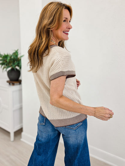 Sleeveless Knit Sweater Top