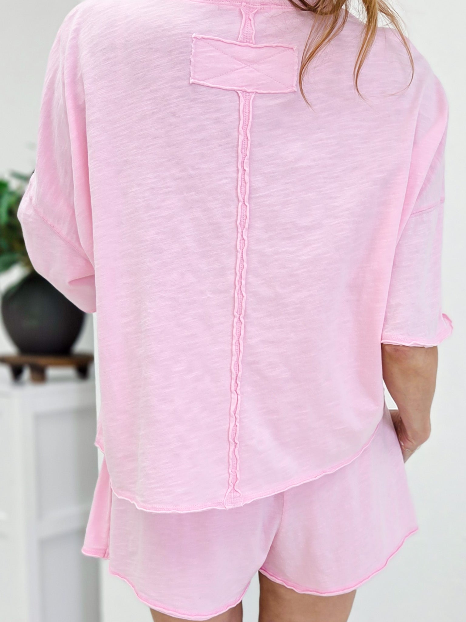 Cotton Jersey round Neck Oversized Scourt Set