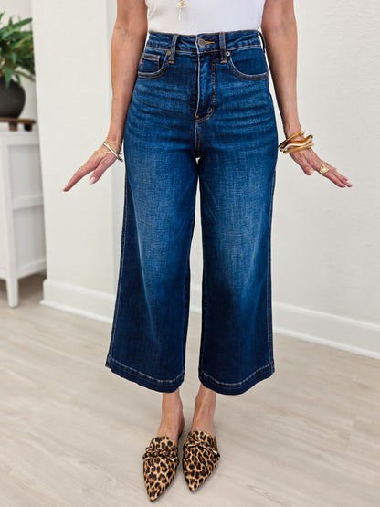 Judy Blue HW Tummy Control Ankle Wide "Claudia"