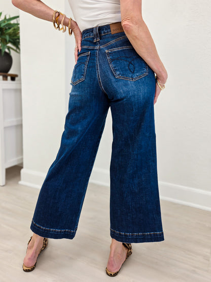 Judy Blue HW Tummy Control Ankle Wide "Claudia"