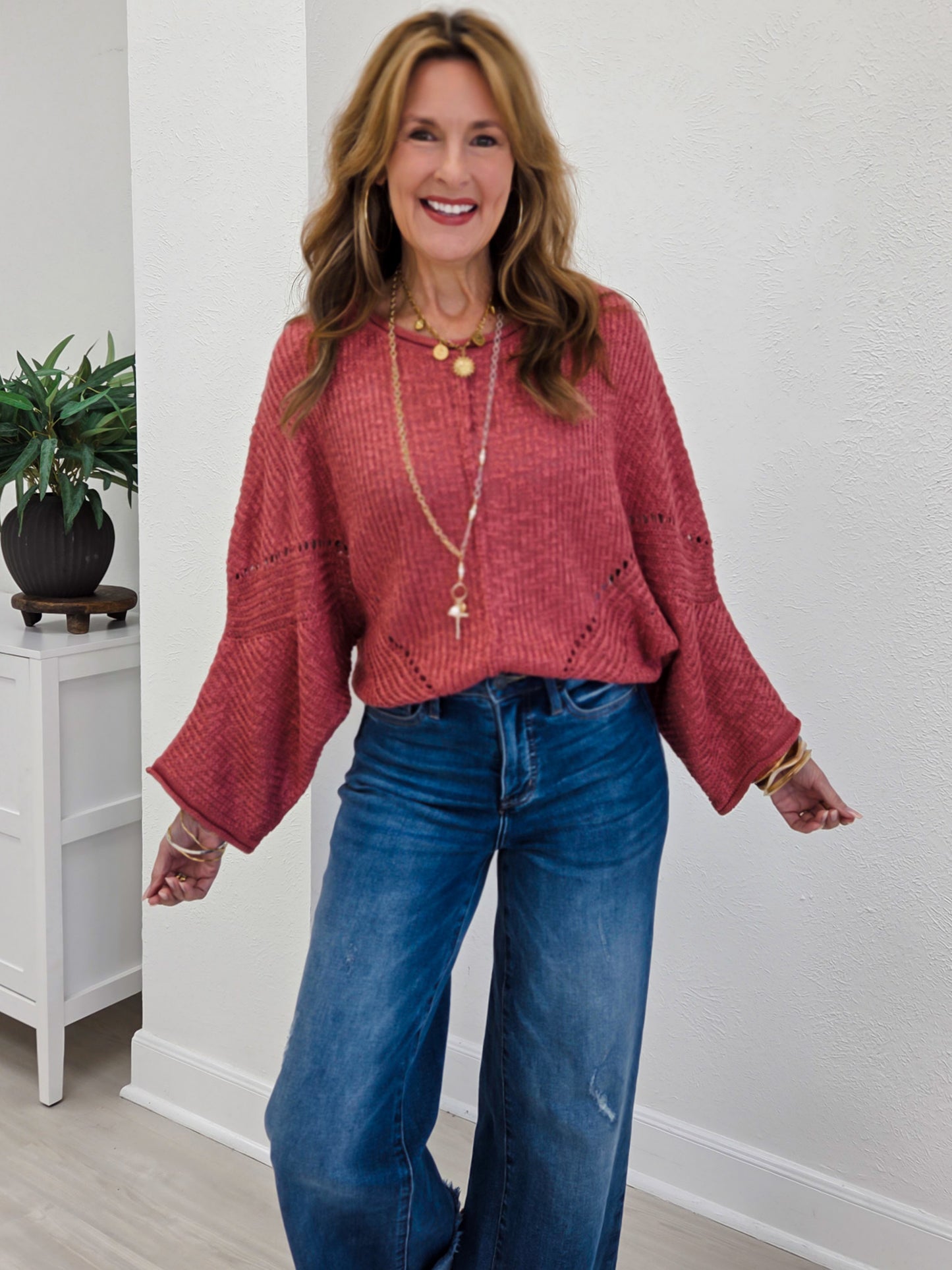 Relaxed Fit Pullover Sweater