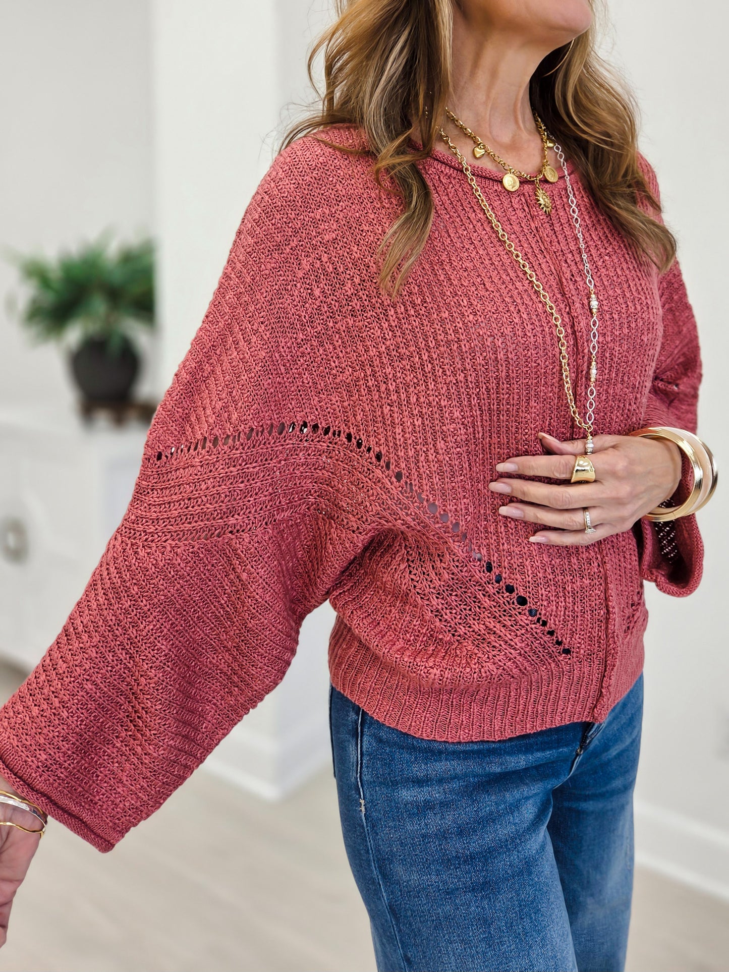 Relaxed Fit Pullover Sweater