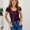 Soft Seamless Striped Scoop Neck Top