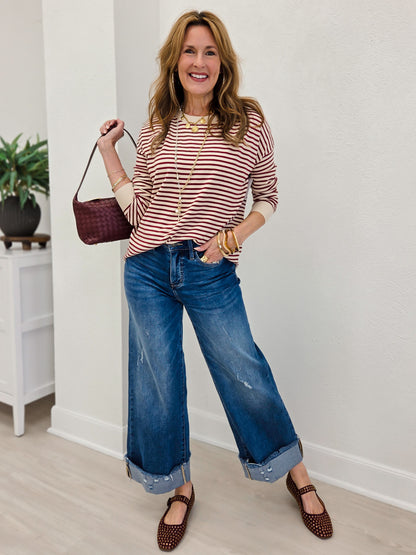Loose Fit Striped Sweater