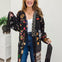 Handcrafted Stitch Waistband Woven Kimono Top