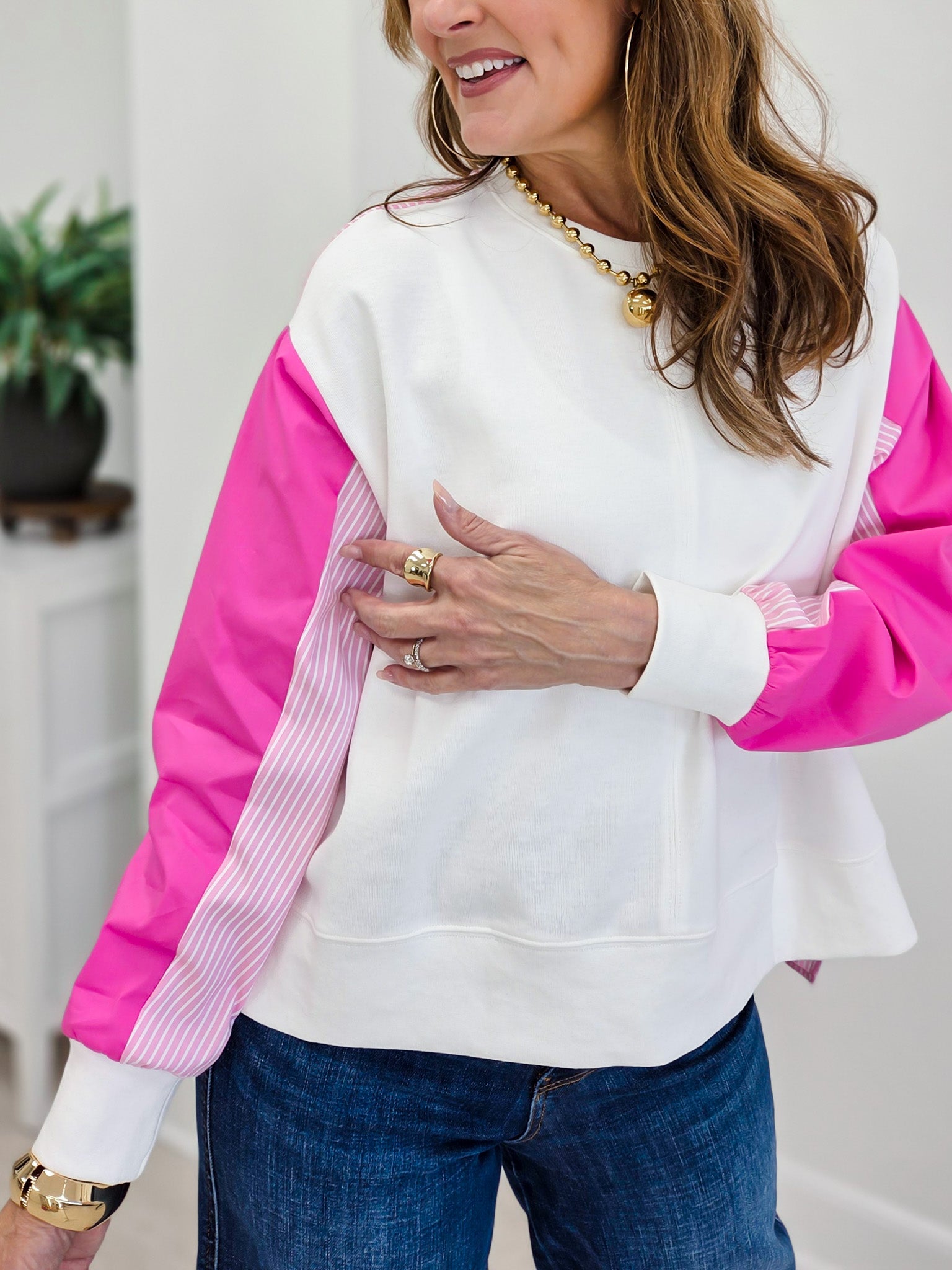 Layered Effect Pullover Top
