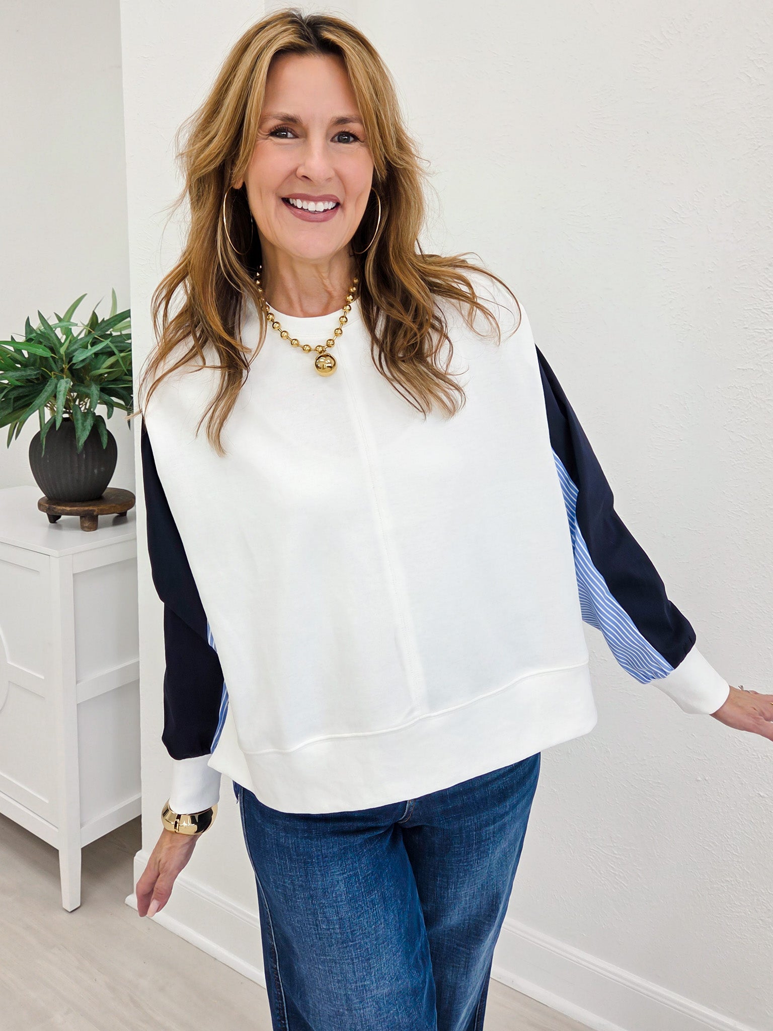 Layered Effect Pullover Top