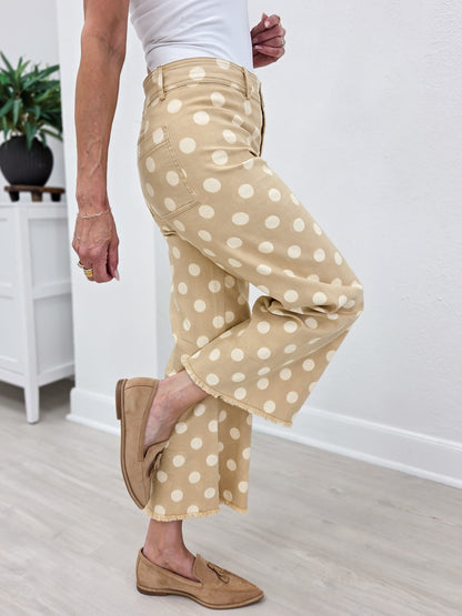 Classic Polka Rhythm Flow Leg Pants