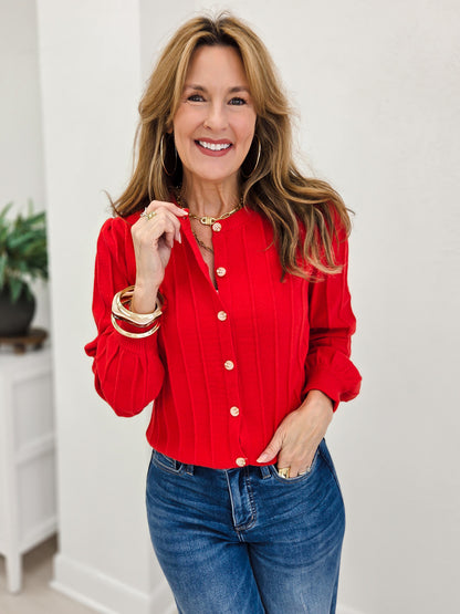 Luxe Modern Crew Neck Cardigan