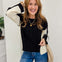 Knitted Ribbed Long Sleeves Loose Fit Sweater