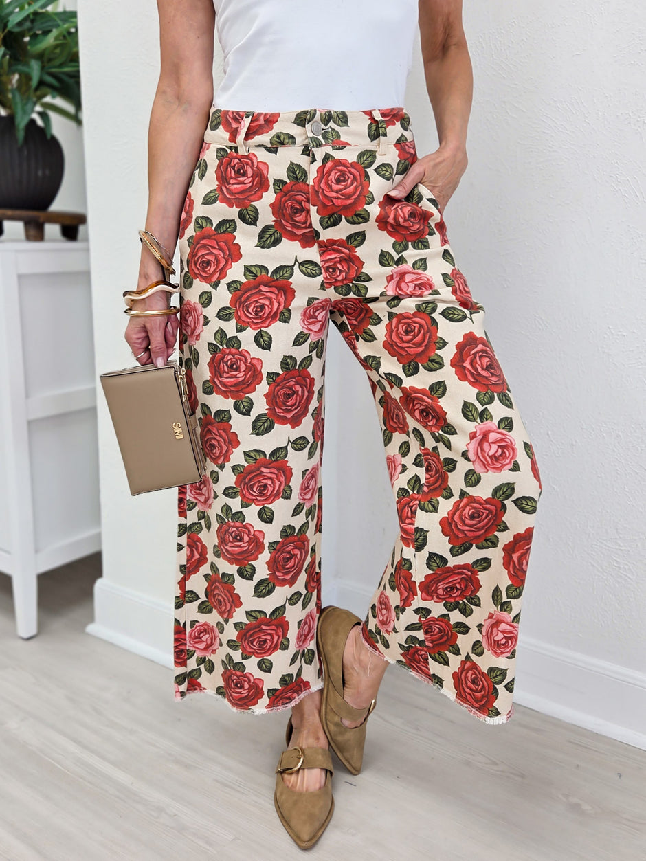 Rose Garden Heirloom Romance Tailored Pants
