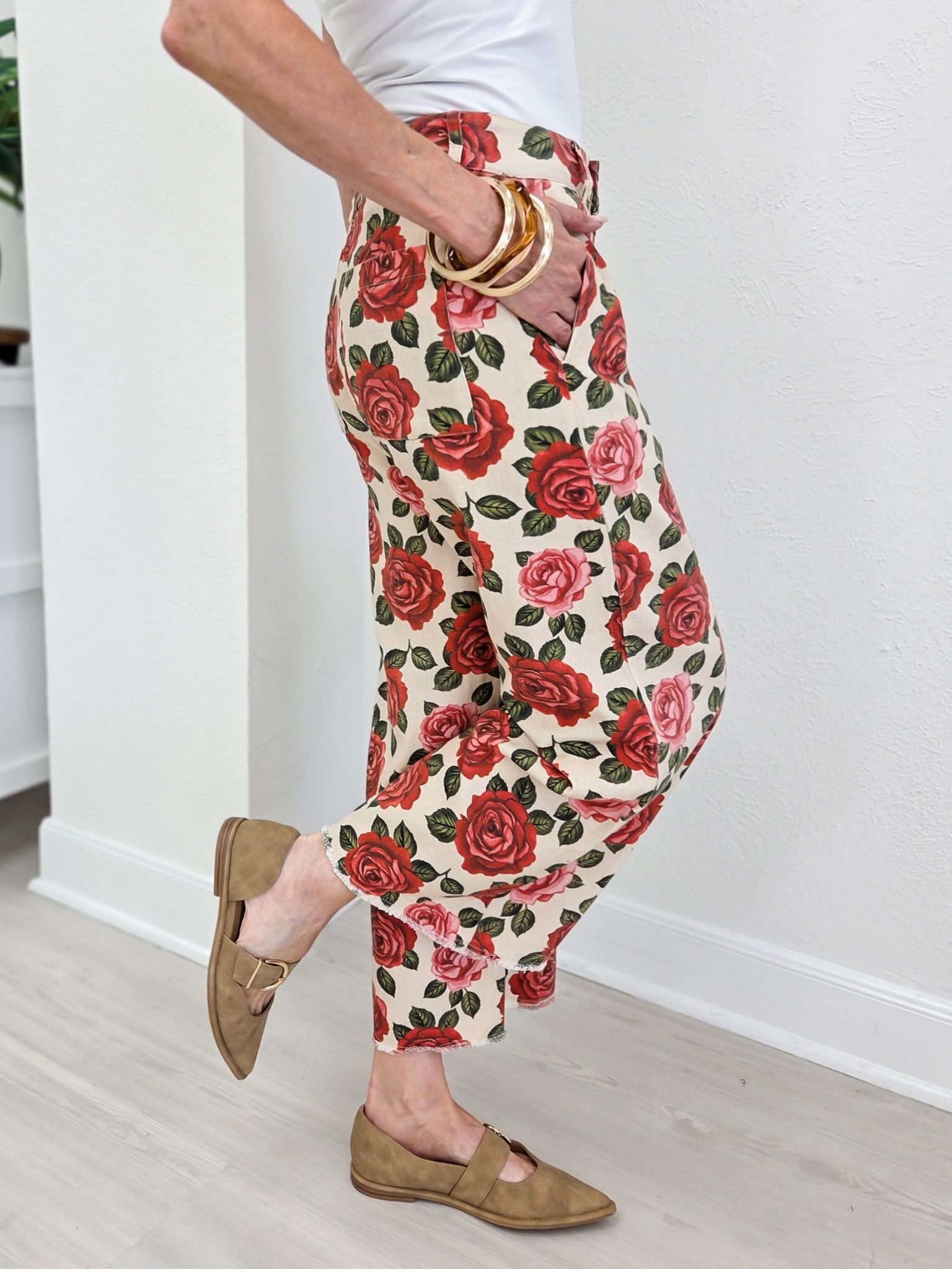 Rose Garden Heirloom Romance Tailored Pants