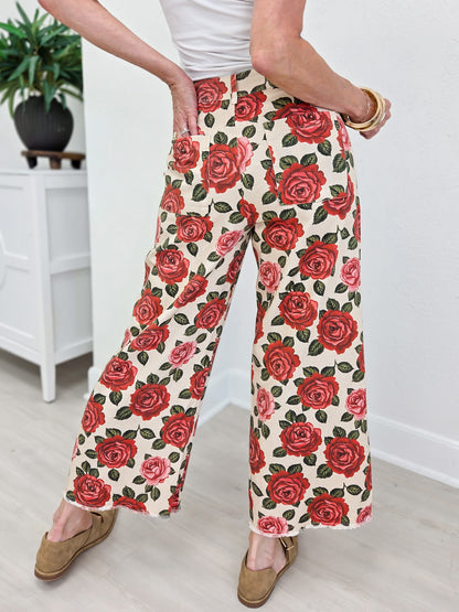 Rose Garden Heirloom Romance Tailored Pants