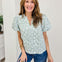 Floral Weave Of Serenity Blouse Top