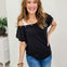 Auralis Metal Trim Eyelet Top