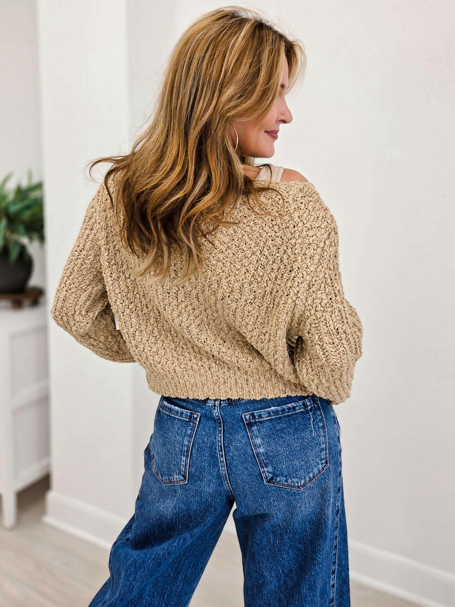 Relaxed Fit Loose Neck Sweater