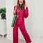 Brushed Hacci Lounge Hoodie With Matching Brushed Hacci Lounge Pant Set