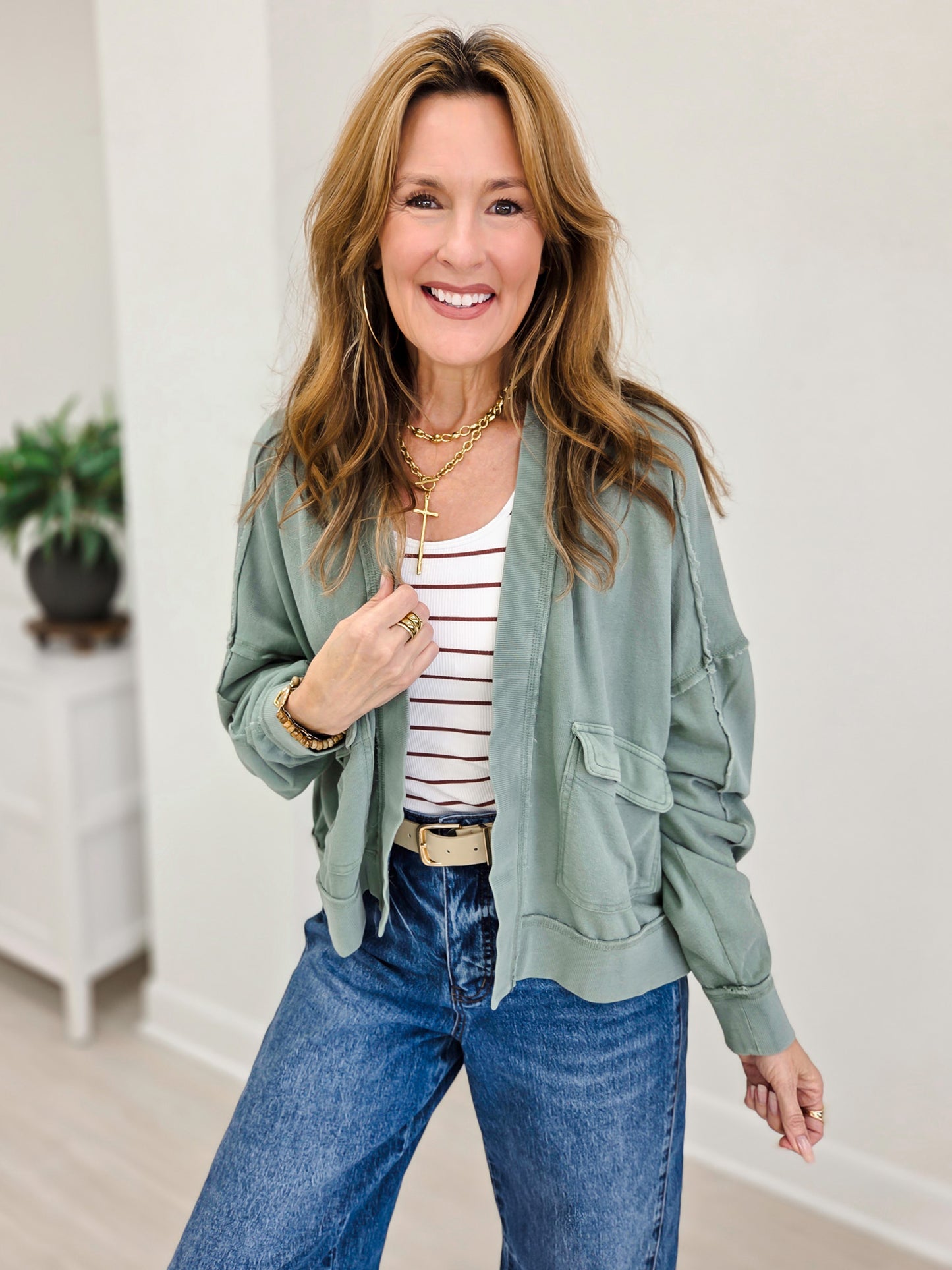Solstice Mineral Wash Cardigan