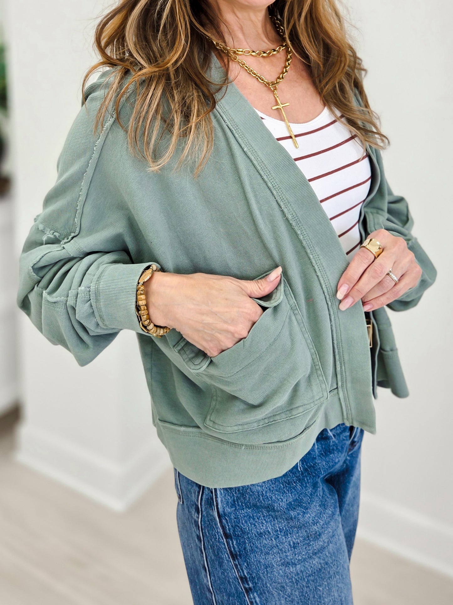 Solstice Mineral Wash Cardigan