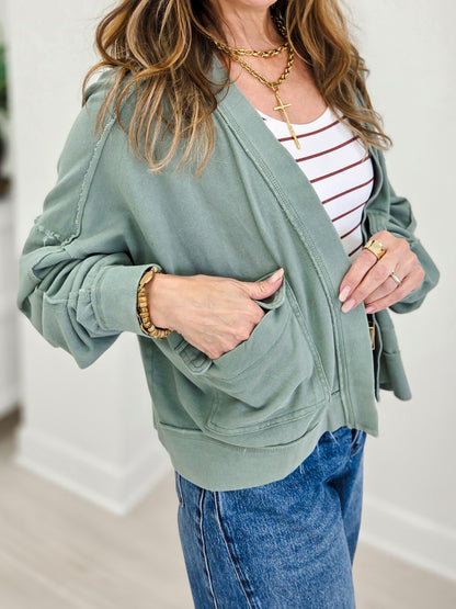 Solstice Mineral Wash Cardigan