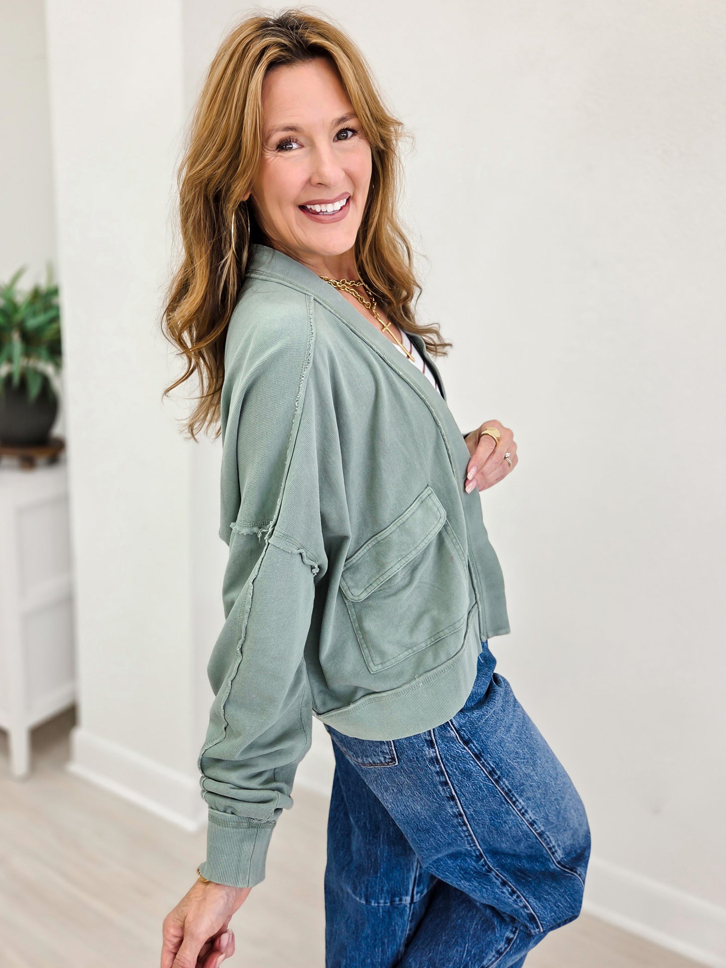 Solstice Mineral Wash Cardigan