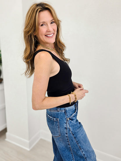 Classic Seamless Ribbed Tank Top