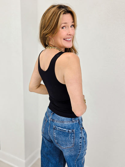 Classic Seamless Ribbed Tank Top