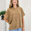 Chenille Waffle Cap Sleeve Sweater