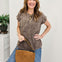 Woven Double Gauze Acid Washed Short Sleeve Top