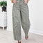 High Waist Lace Trim Baggy Jeans