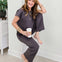 Easy Fit Set-Short Sleeve Crewneck  Top With Matching Straight Leg Pants