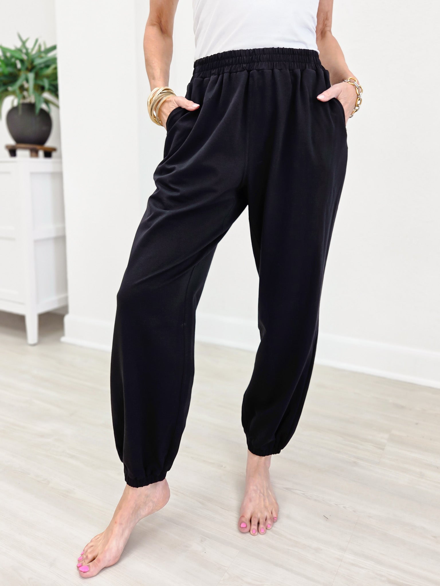 Scuba Pull On Jogger Pants With Pockets