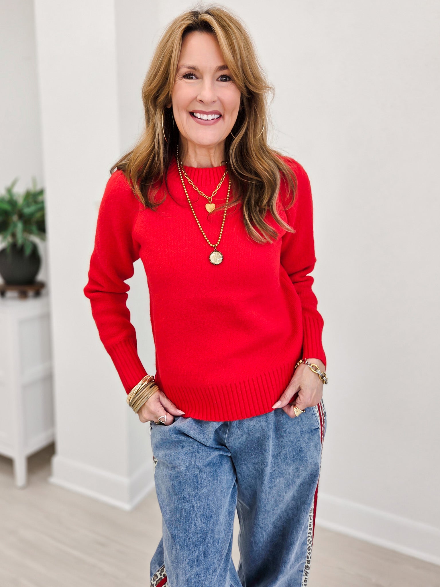 Dressy Crew Neck Sweater