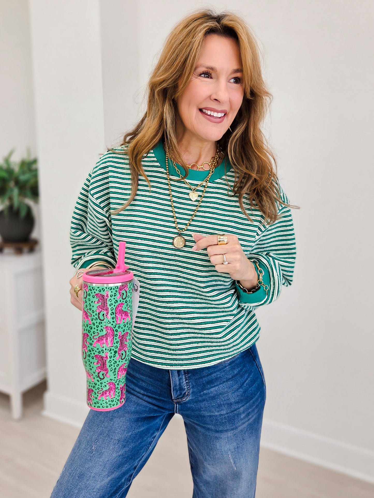 Relaxed Striped Pullover